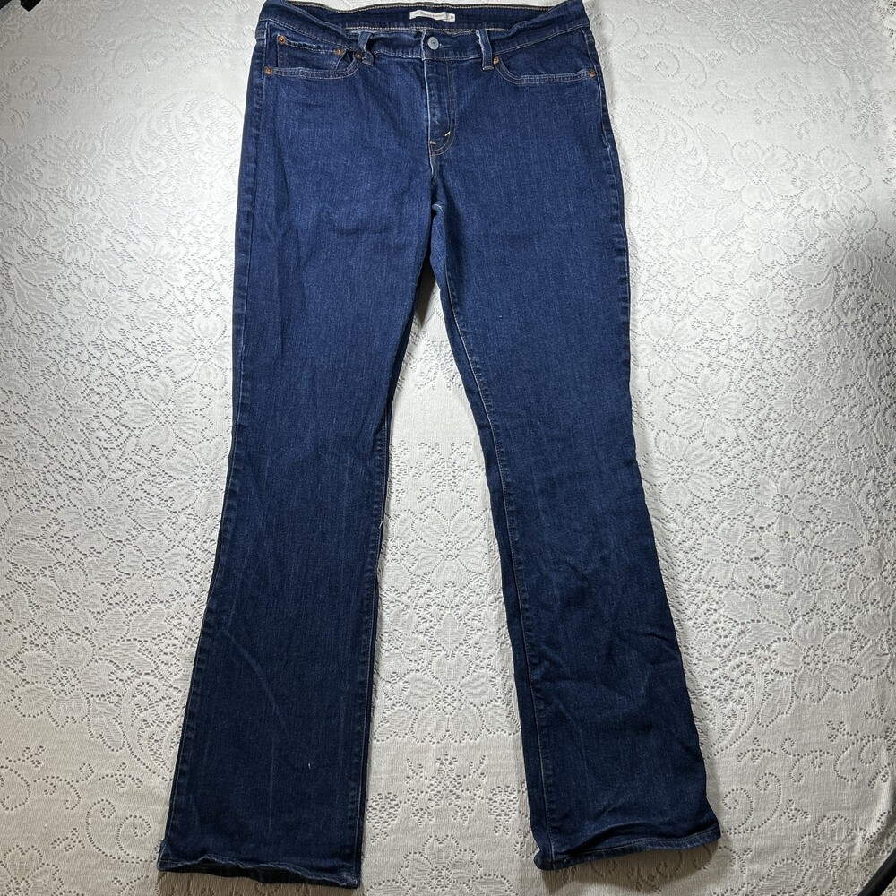 Levis 415 Jeans Womens 31 Blue Relaxed Bootcut Medium Wash Stretch Denim Pants